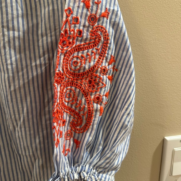 J. Crew Embroidered Tunic Cover up NWT - Picture 2 of 5